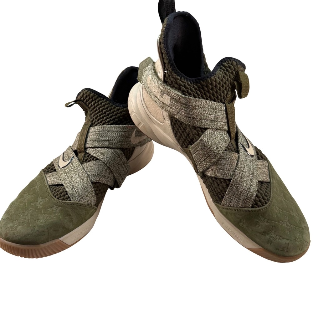 Nike LeBron Soldier 12 AO2609-300 Olive‎ Canvas Mens US Size 11